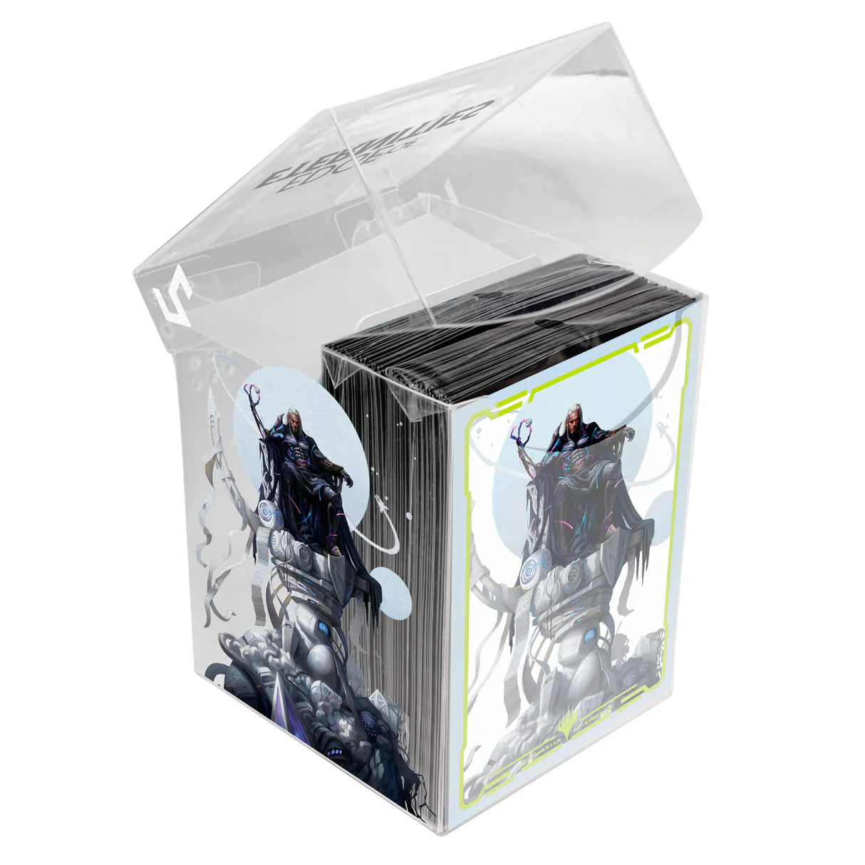 Edge of Eternities Tezzeret, Cruel Captain 100ct Deck Protector Sleeves Standard in Clear Box for Magic: The Gathering