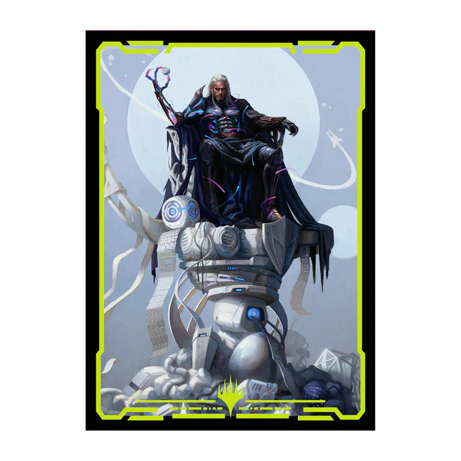 Edge of Eternities Tezzeret, Cruel Captain 100ct Deck Protector Sleeves Standard in Clear Box for Magic: The Gathering