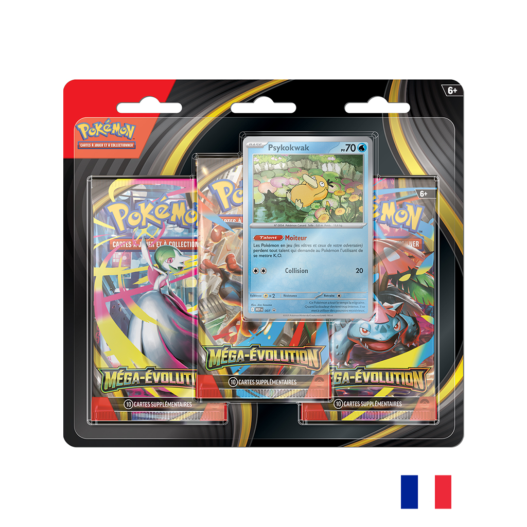 Pokémon Tri-pack Psykokwak - ME01 - Méga-Évolution