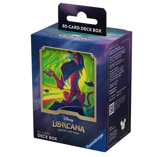 Disney Lorcana : La Mer Azurite - Boîte de deck de 80 cartes Scar