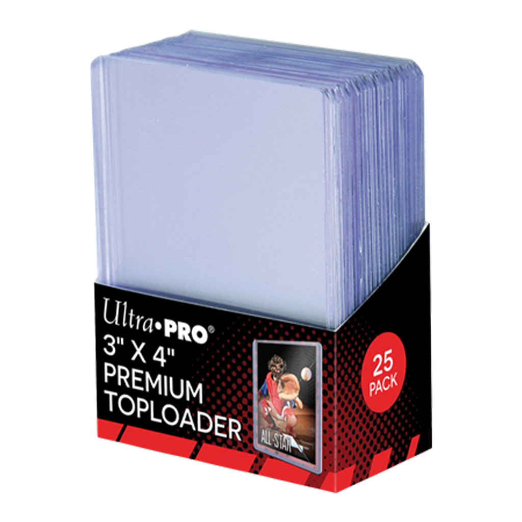 25 Ultra Pro : PREMIUM Toploader Ultra Clear (3"x4")