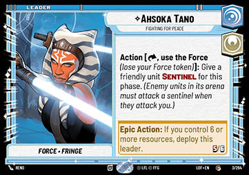 LOF-3 Ahsoka Tano, Se Bat Pour La Paix - French (NM)
