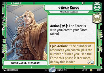 LOF-7 Avar Kriss, Marshal Du Flambeau Stellaire - French (NM)