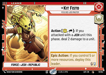 LOF-11 Kit Fisto, Maître Jedi Concentré - French (NM)