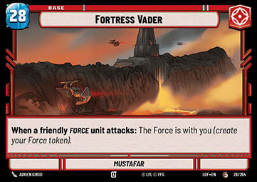 LOF-26 Forteresse de Vador // The Force Token - French (NM)