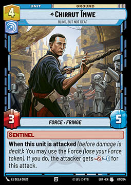LOF-67 Chirrut Îmwe, Je Suis Aveugle, Pas Sourd - French (NM)