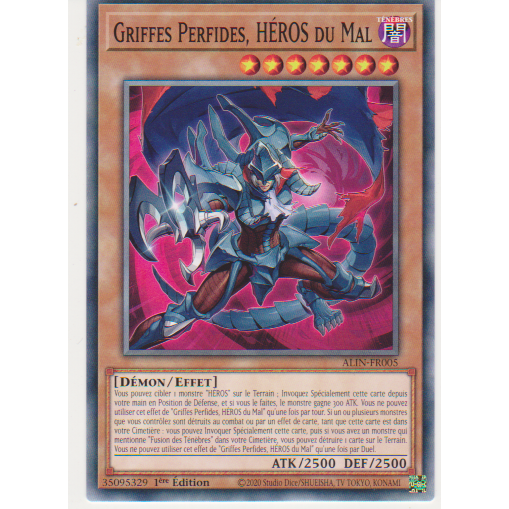 ALIN  Griffes Perfides, HÉROS du Mal
