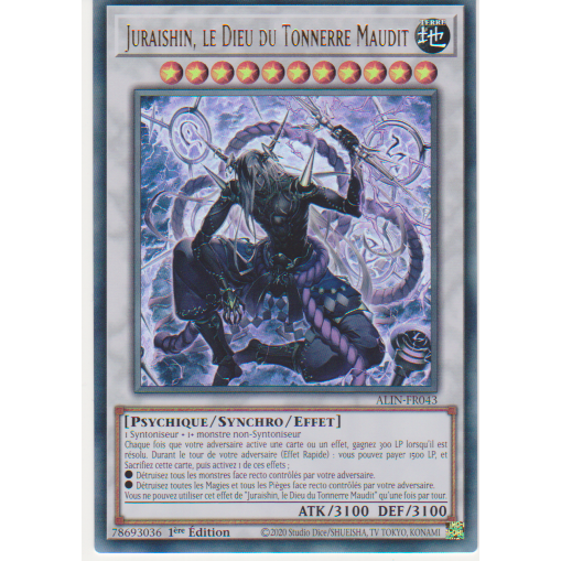 ALIN Juraishin, le Dieu du Tonnerre Maudit (V.1 - Ultra Rare)