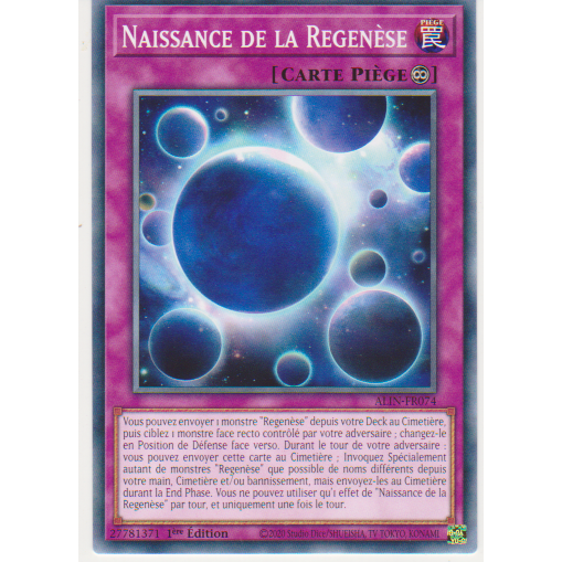 ALIN Naissance de la Regenèse