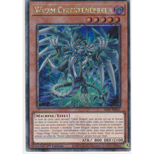 ALIN Wurm Cyberténébreux (V.2 - Quarter Century Secret Rare)