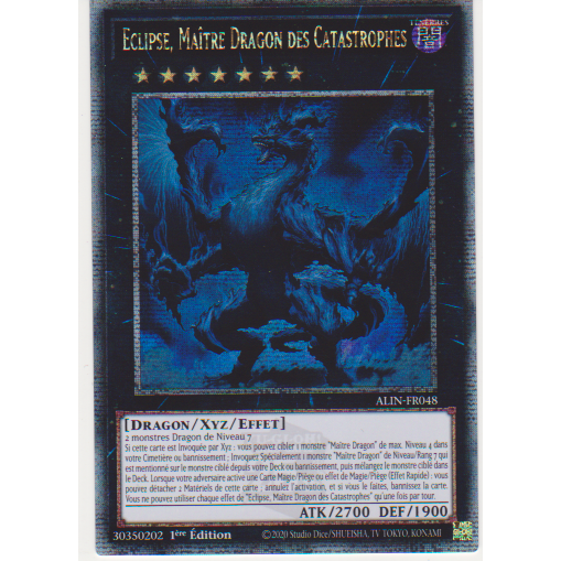 ALIN Eclipse, Maître Dragon des Catastrophes (V.2 - Quarter Century Secret Rare)