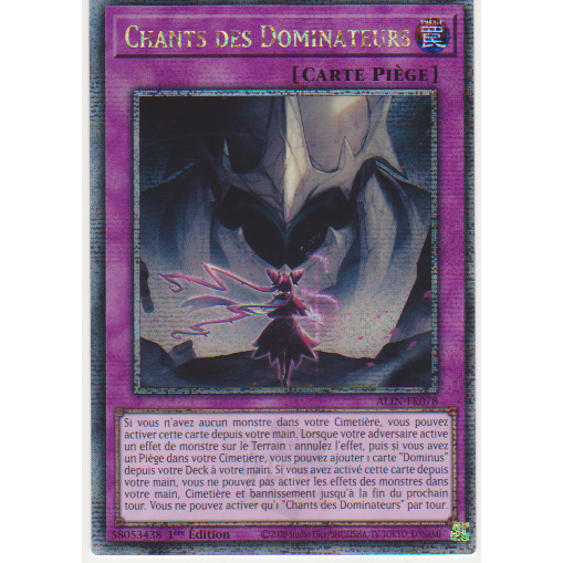 ALIN Chants des Dominateurs (V.2 - Quarter Century Secret Rare)