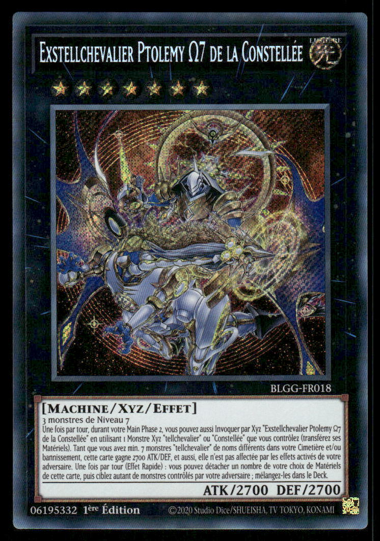 BLGG-FR018 Exstellchevalier Ptolemy Ω7 de la Constellée - French (NM)(V.1 - Secret Rare)