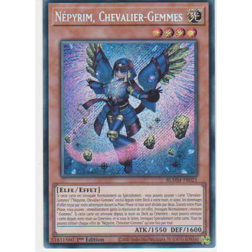 BLMM Népyrim, Chevalier-Gemmes (V.1 - Secret Rare)