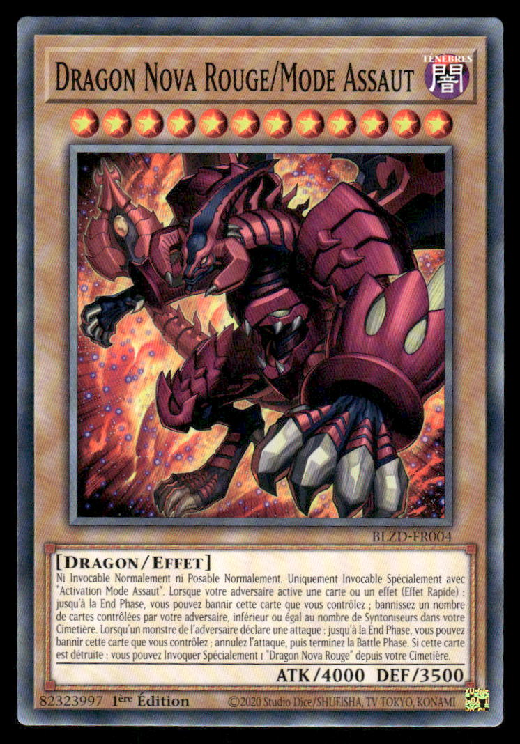 BLZD-FR004 Dragon Nova Rouge/Mode Assaut - French (NM)