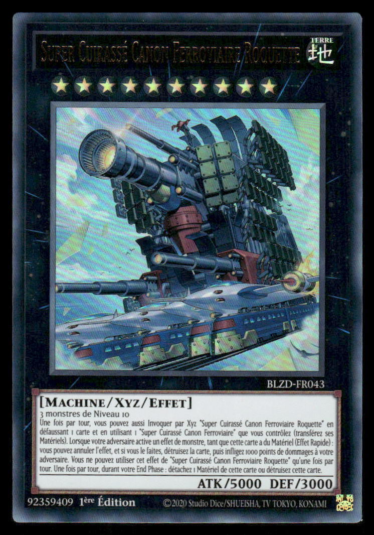 BLZD-FR043 Super Cuirassé Canon Ferroviaire Roquette - French (NM)(V.2 - Starlight Rare)