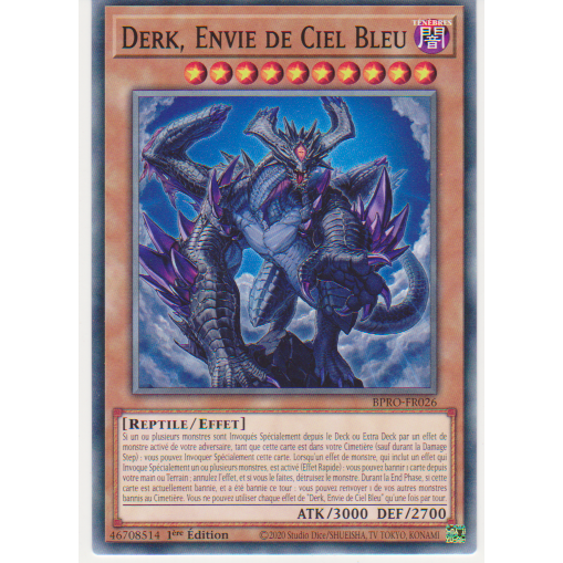 BPRO Derk, Envie de Ciel Bleu