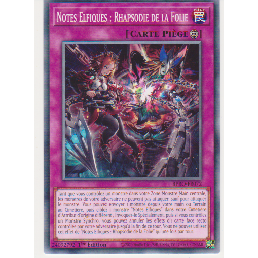 BPRO Notes Elfquies : Rhapsodie de la Folie