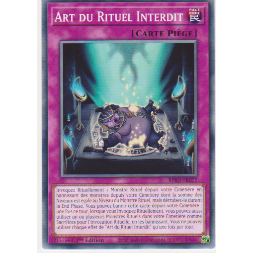 BPRO Art du Rituel Interdit