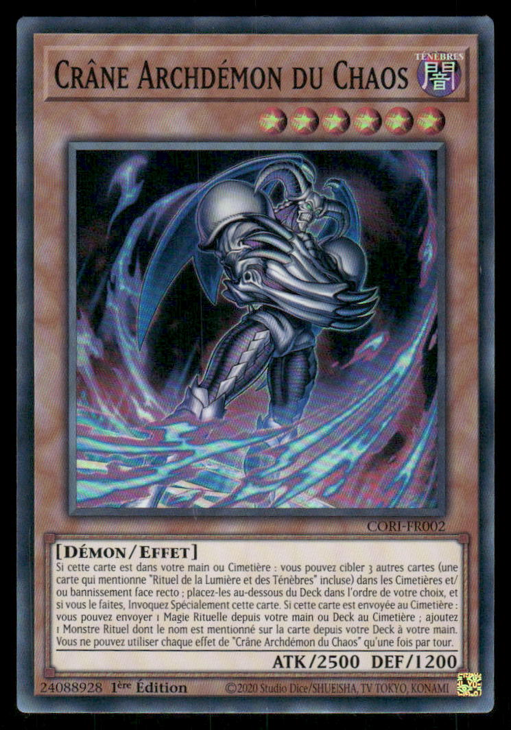 CORI-FR002 Crâne Archdémon du Chaos - French (NM)(V.1 - Super Rare)