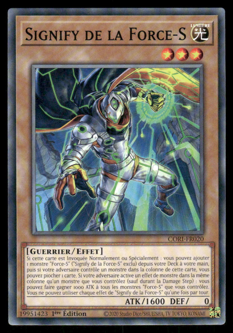 CORI-FR020 Signify de la Force-S - French (NM)