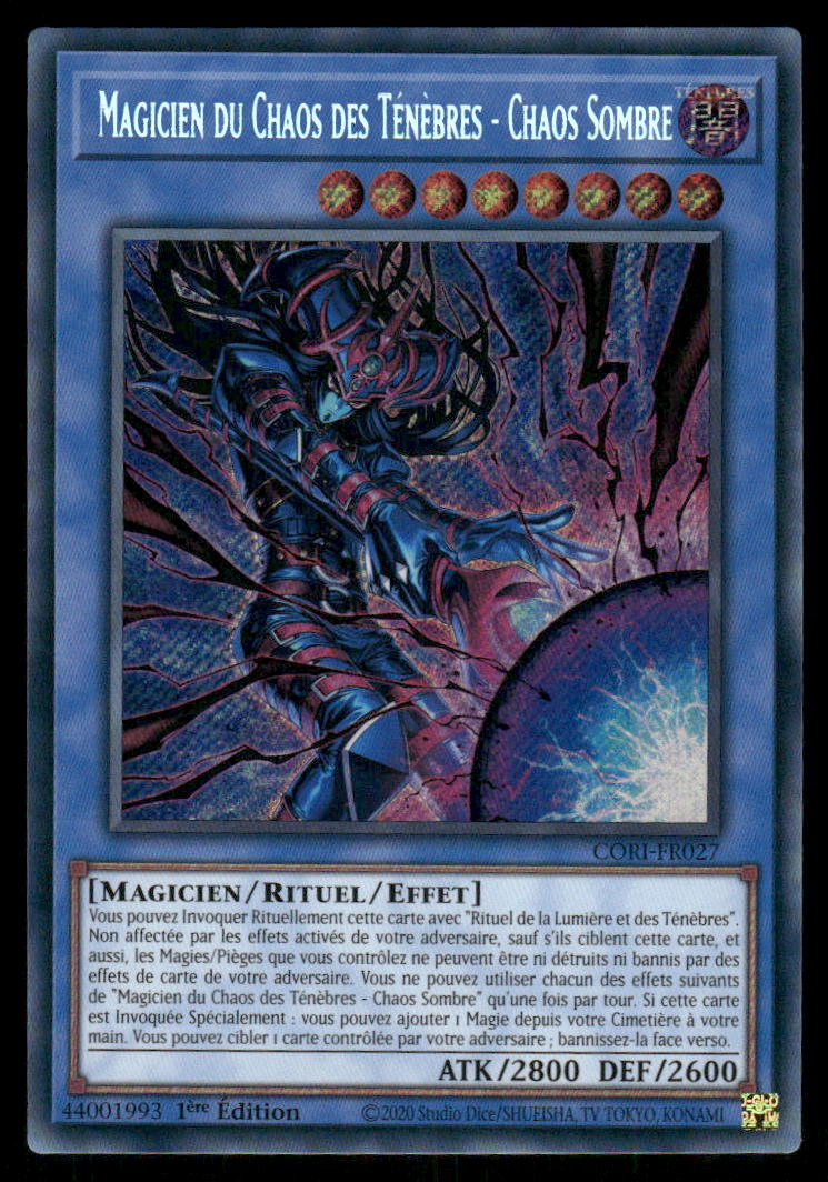 CORI-FR027 Magicien du Chaos des Ténèbres - Chaos Sombre - French (NM)(V.1 - Secret Rare)