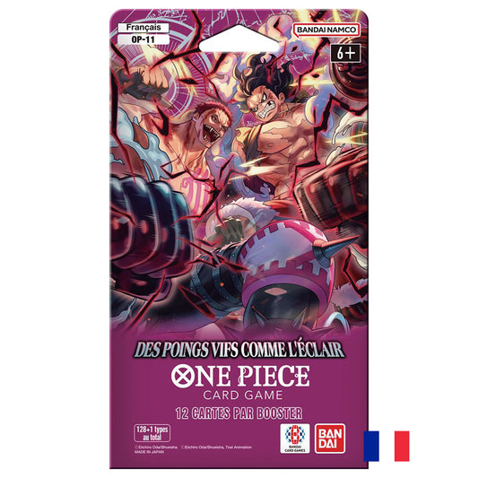 Booster Blister OP11 - One Piece Card Game : Des poings vifs comme l'éclair FR