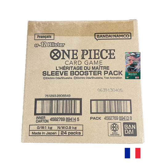 Carton de 24 Boosters sous blisters OP12 - One Piece Card Game : L'Héritage du Maître