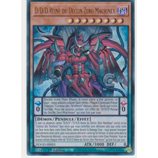 DOOD  D/D/D Reine du Déclin Zéro Machinex (V.2 - Starlight Rare)