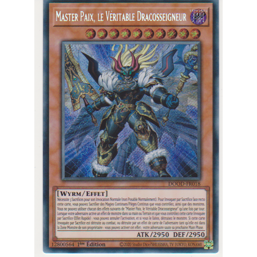DOOD  Master Paix, le Véritable Dracosseigneur (V.1 - Secret Rare)