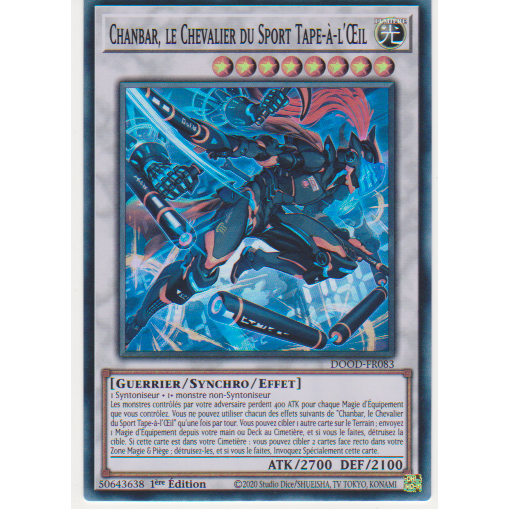 DOOD  Chanbar, le Chevalier du Sport Tape-à-l'Œil