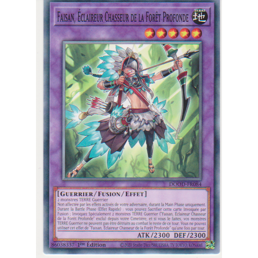 DOOD  Faisan, Éclaireur Chasseur de la Forêt Profonde