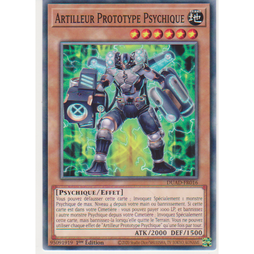 DUAD  Artilleur Prototype Psychique