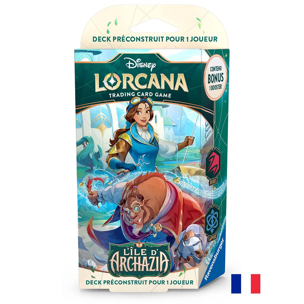 Deck de Démarrage La Belle et La Bête - L'Île d'Archazia - Disney Lorcana FR