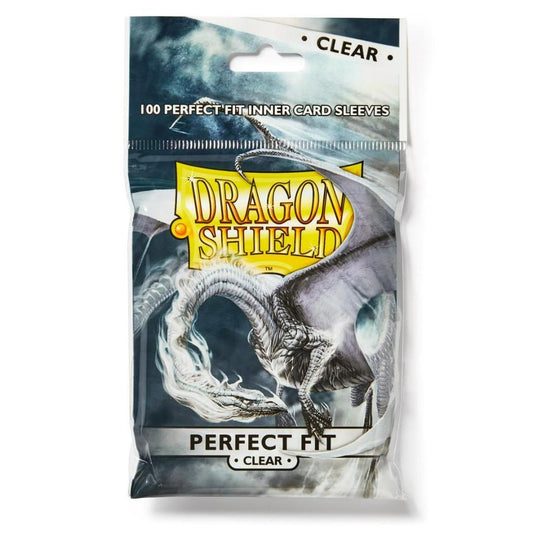 100 Dragon Shield Perfect Fit Inner Card Sleeves Standard Clear