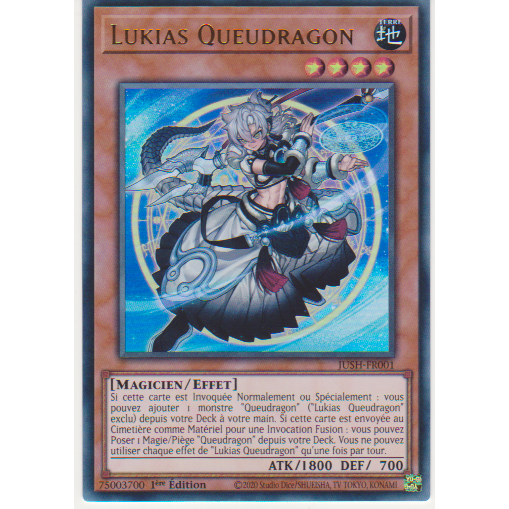 JUSH  Lukias Queudragon (V.3 Starlight Rare)