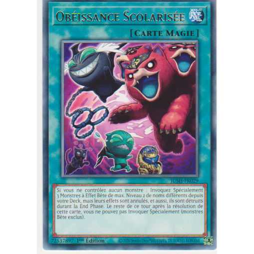 JUSH  Obéissance Scolarisé