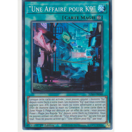 JUSH  "Une Affaire pour K9"