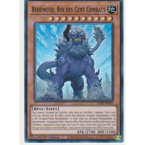 JUSH  Béhémoth, Roi des Cent Combats (V.2 Super Rare)