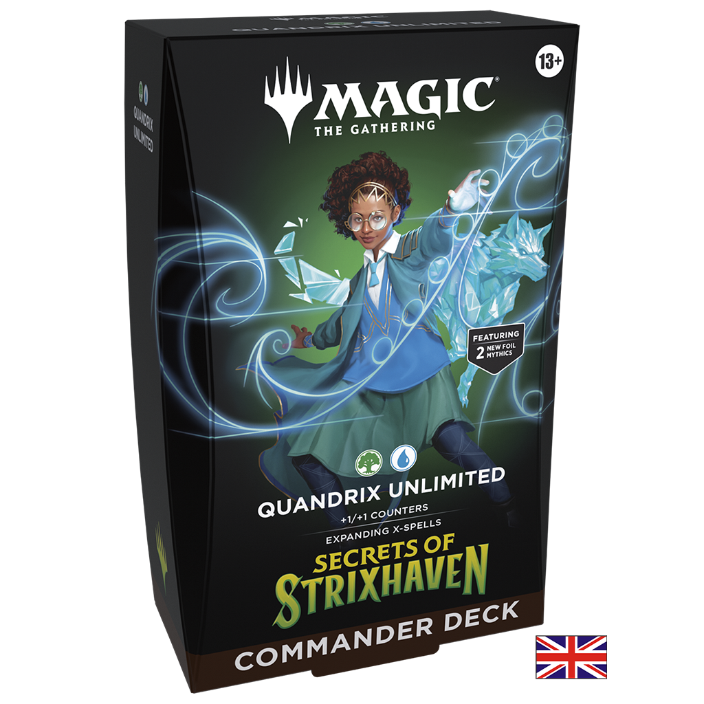 Deck Commander - Quandrix Unlimited - Secrets of Strixhaven - Magic: The Gathering (Anglais) (Précommande sortie le 17.04.26)