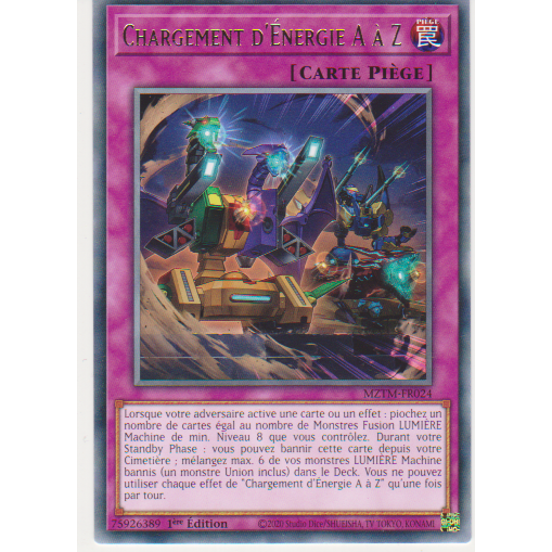 MZTM  Chargement d'Énergie A à Z (V.1 - Rare)