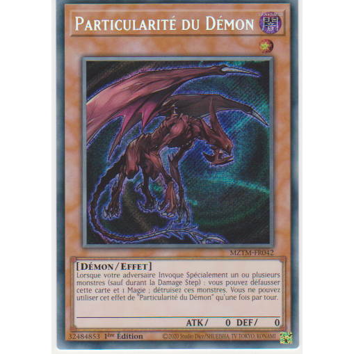 MZTM  Particularité du Démon