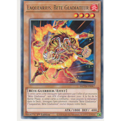MZTM  Laquearius, Bête Gladiateur