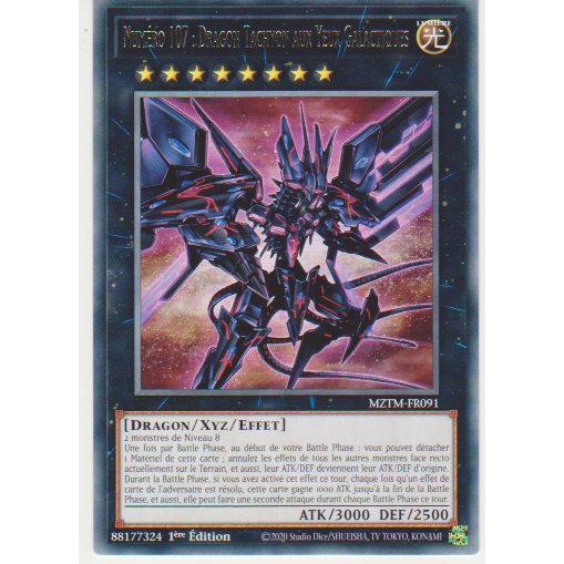 MZTM  Numéro 107 : Dragon Tachyon aux Yeux Galactiques (V.1 - Rare)