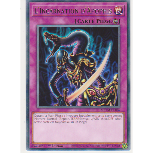 MZTM  L'Incarnation d'Apophis (V.1 - Rare)