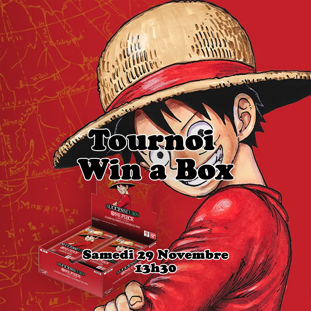 One Piece Card Game - Tournoi Win a Box Saison OP13 Successeurs - 29 Novembre 13h30