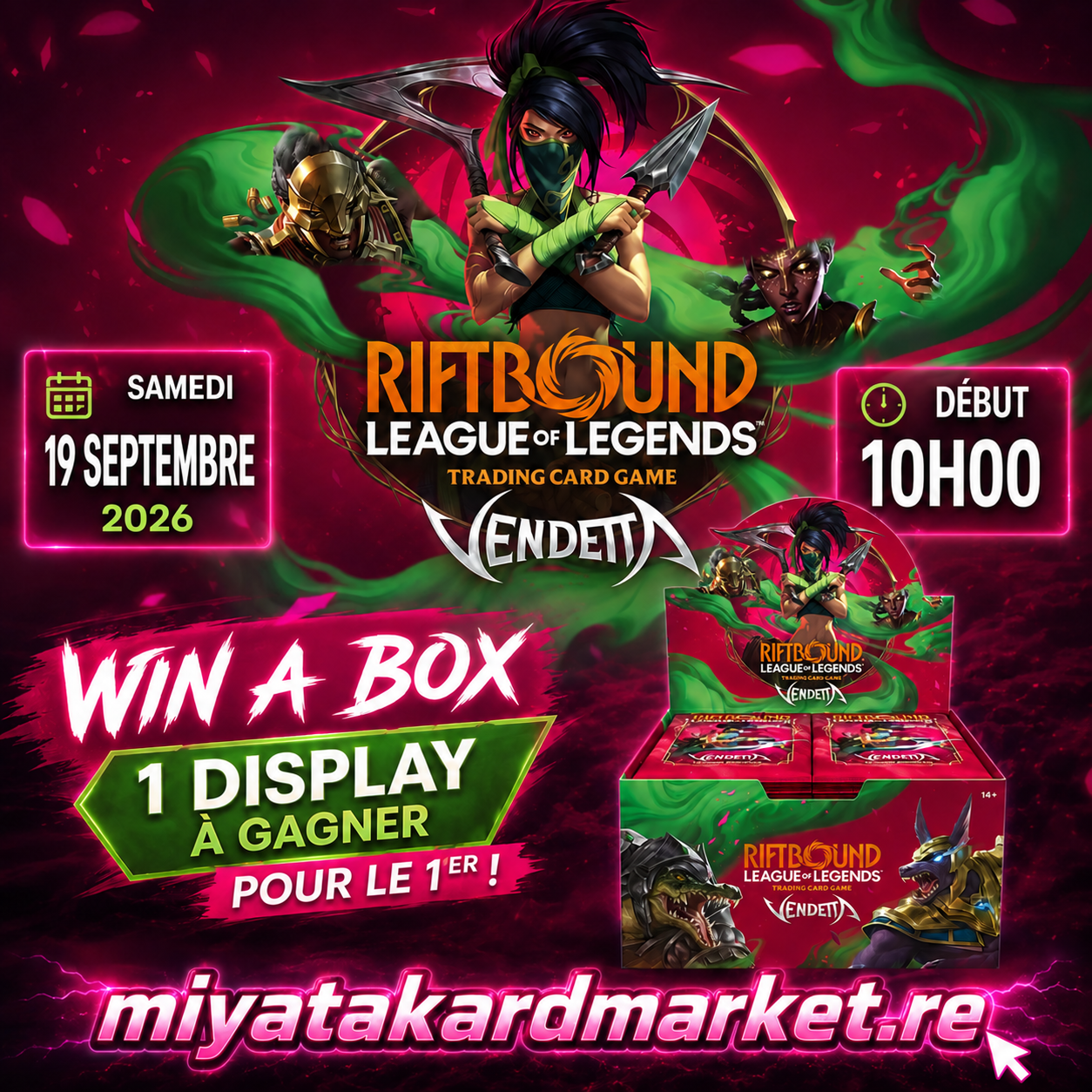 WIN A BOX SUMMONER SKIRMISH VENDETTA - Riftbound League of Legends TCG - 19 Septembre 10h00