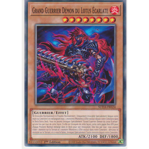 SUDA Grand Guerrier Démon du Lotus Écarlate