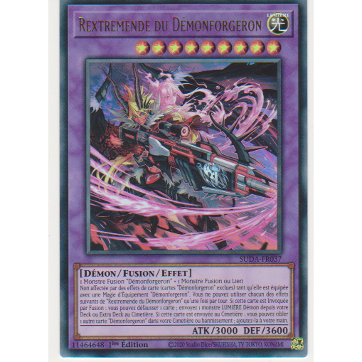 SUDA Rextremende du Démonforgeron (V.1 - Ultra Rare)