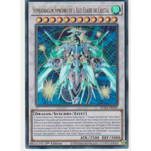 SUDA Supradragon Synchro de l'Aile Claire de Cristal (V.1 - Ultra Rare)